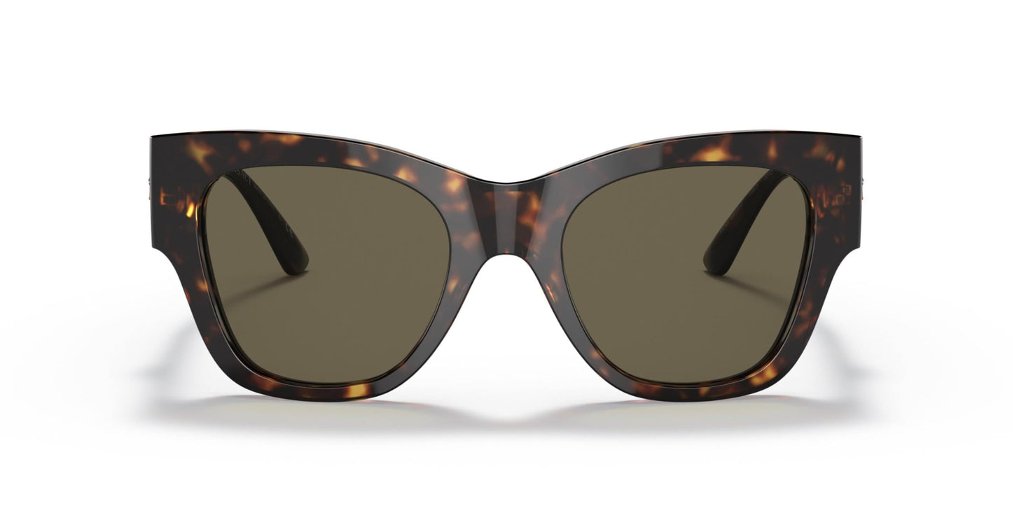 Versace VE 4415U 108/3 Havana Plastic Cat-Eye Sunglasses Brown Lens
