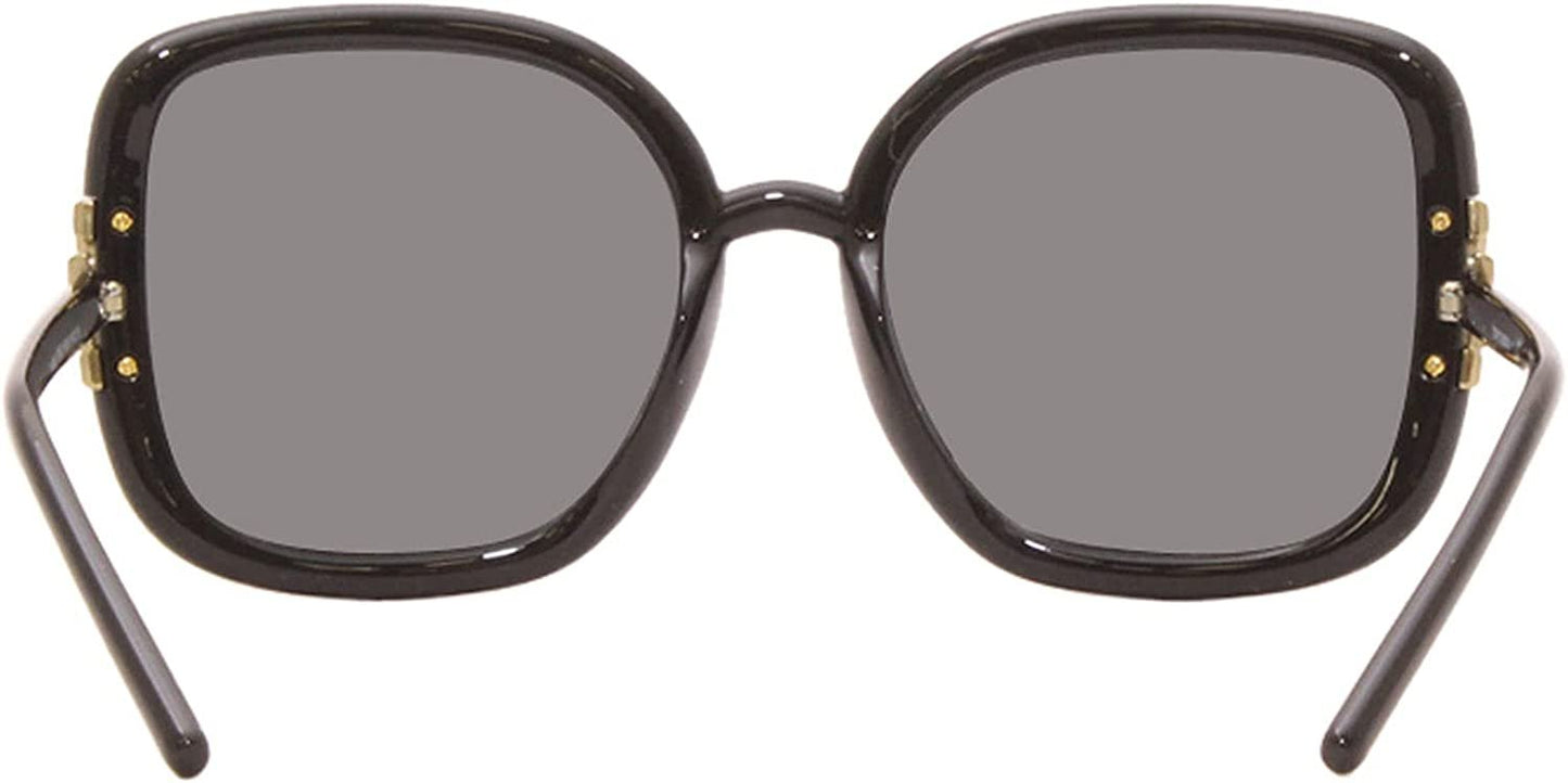 Tory Burch TY9063U Women's Sunglasses Black/Solid Dark Grey 56