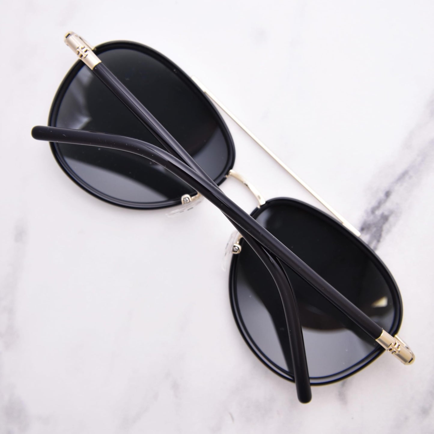 Tory Burch TY6089 33056V 57mm Black Mirrored Sunglasses