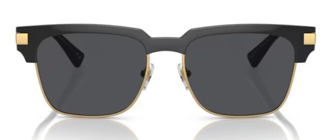 Versace VE4447 GB1/87 55mm Black/Dark Grey Square Sunglasses
