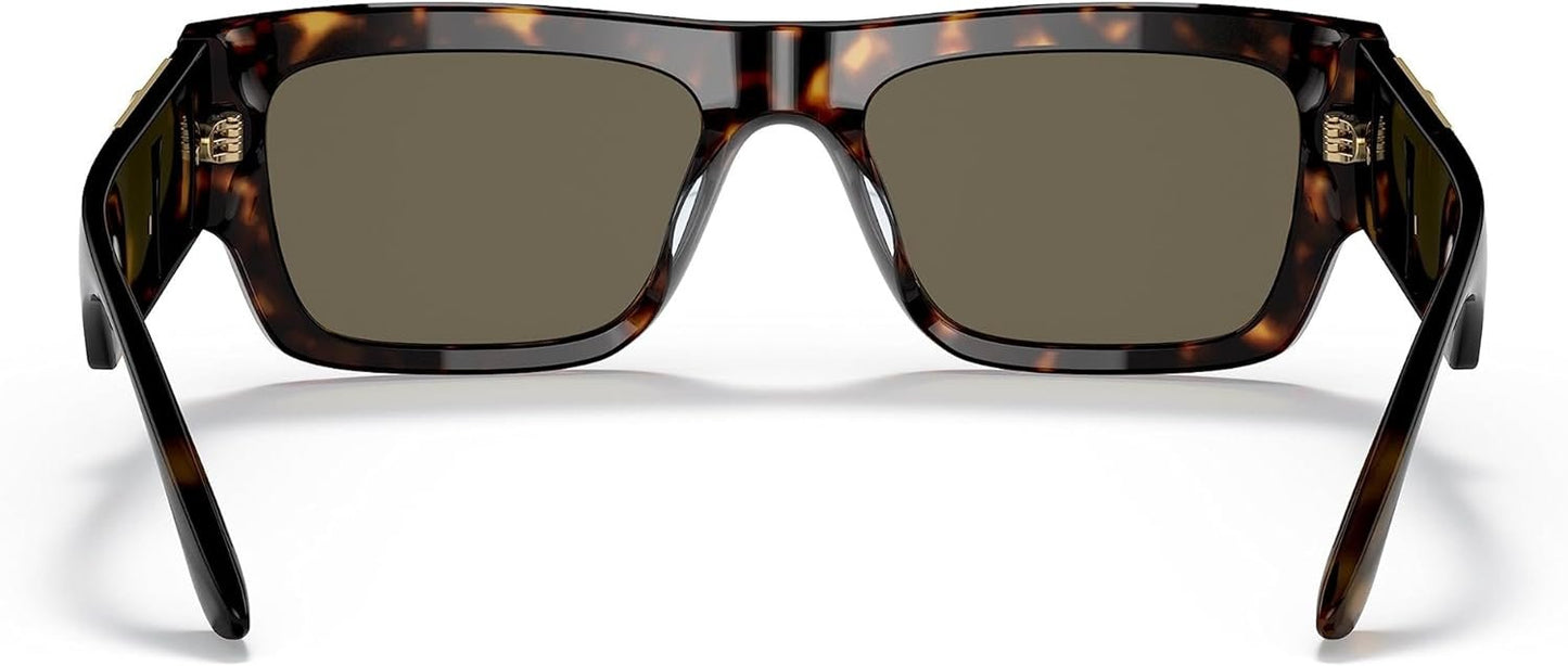 Versace 0VE4416U 108/3 53mm Sunglasses Havana Frame, Brown Lenses,