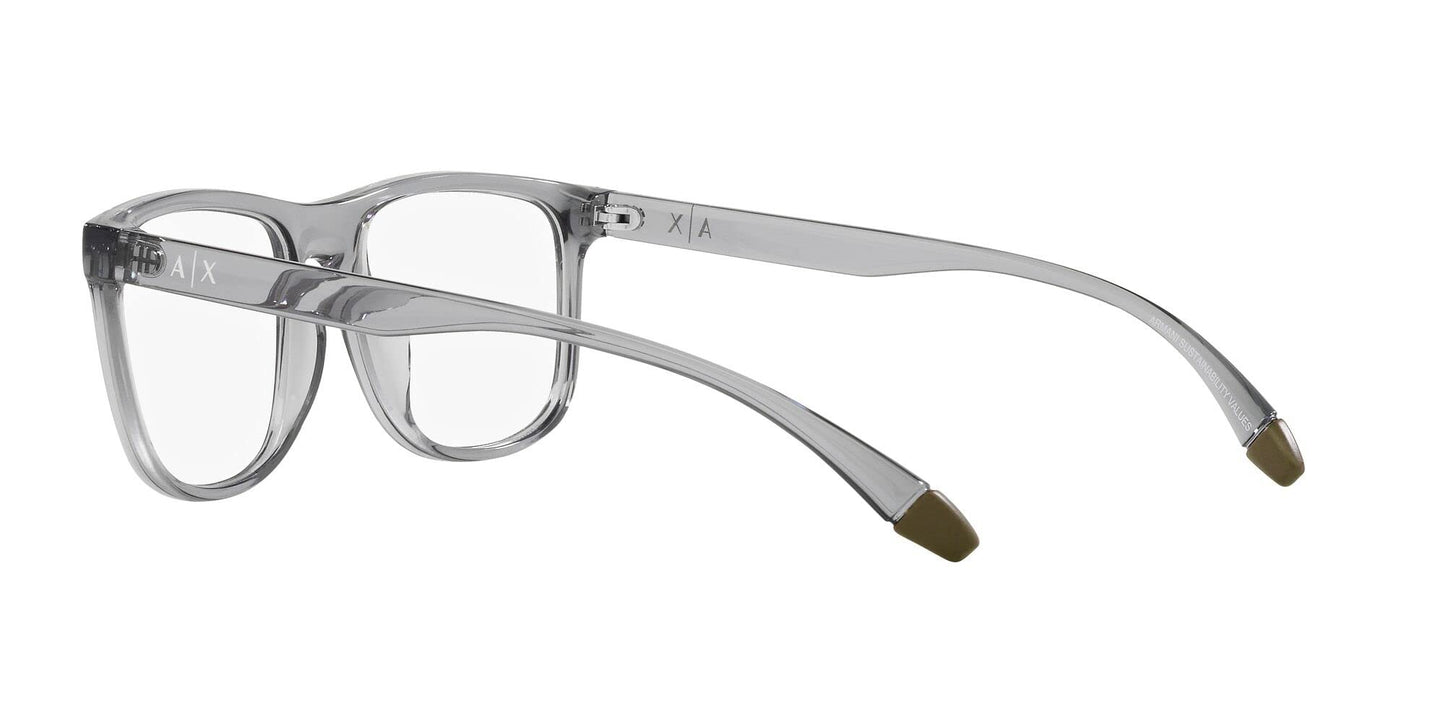 A|X ARMANI EXCHANGE Men's AX3101U 8223 55mm Universal Fit Square Eyewear Frames