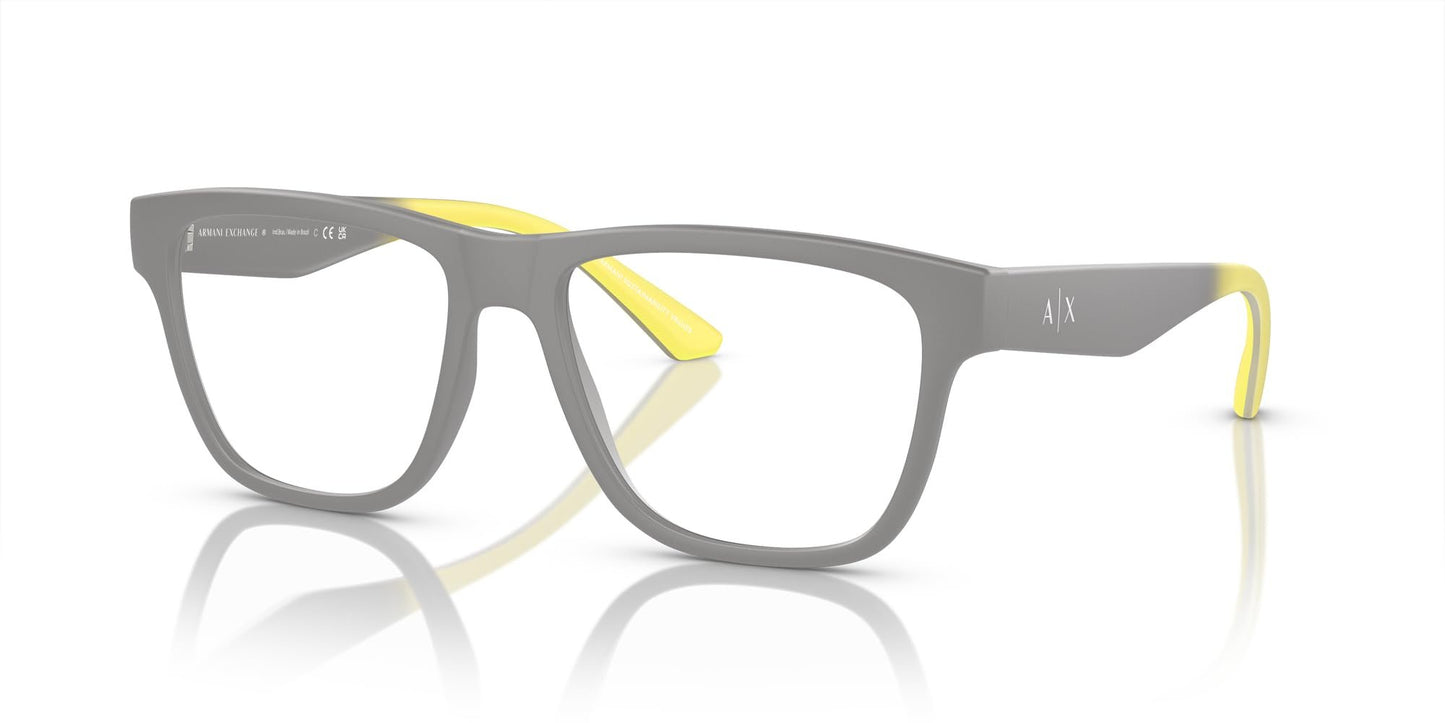 Armani Exchange Men's Ax3105F 8180 55mm Low Bridge Fit Square Eyewear Frames