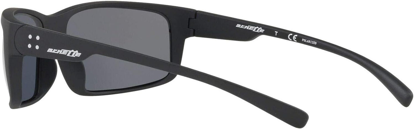 ARNETTE Men's AN4242 01/81 62mm Fastball 2.0 Rectangular Polarized Sunglasses
