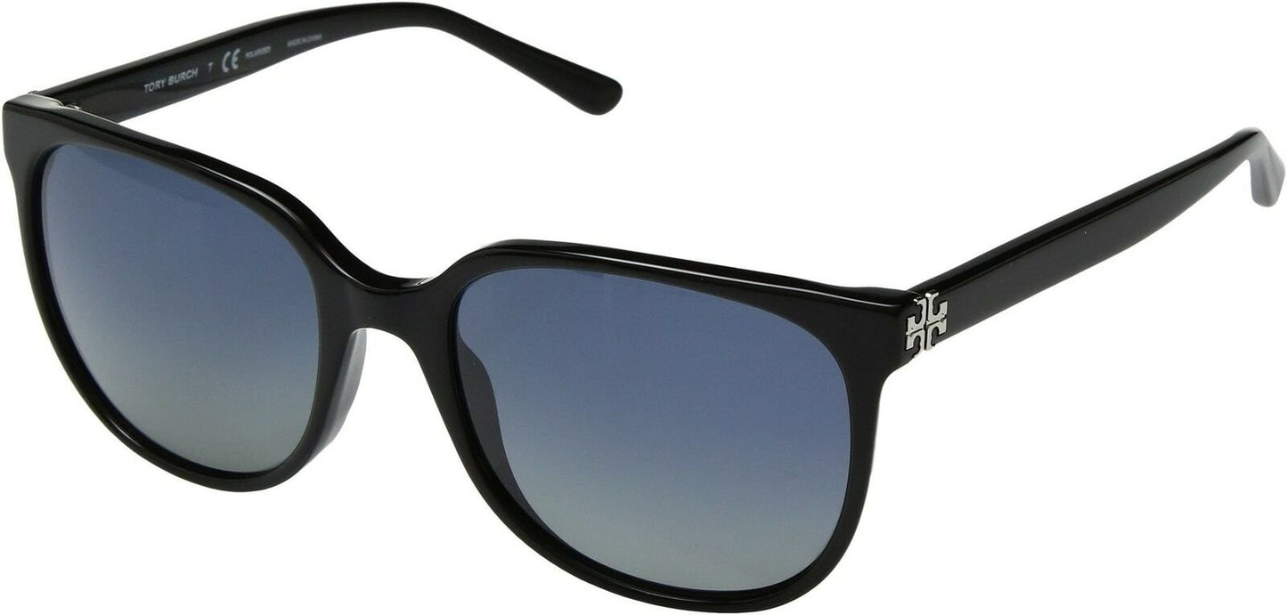 Tory Burch TY7106 17091H 57mm Black Frame, Blue Gradient Polarized Sunglasses
