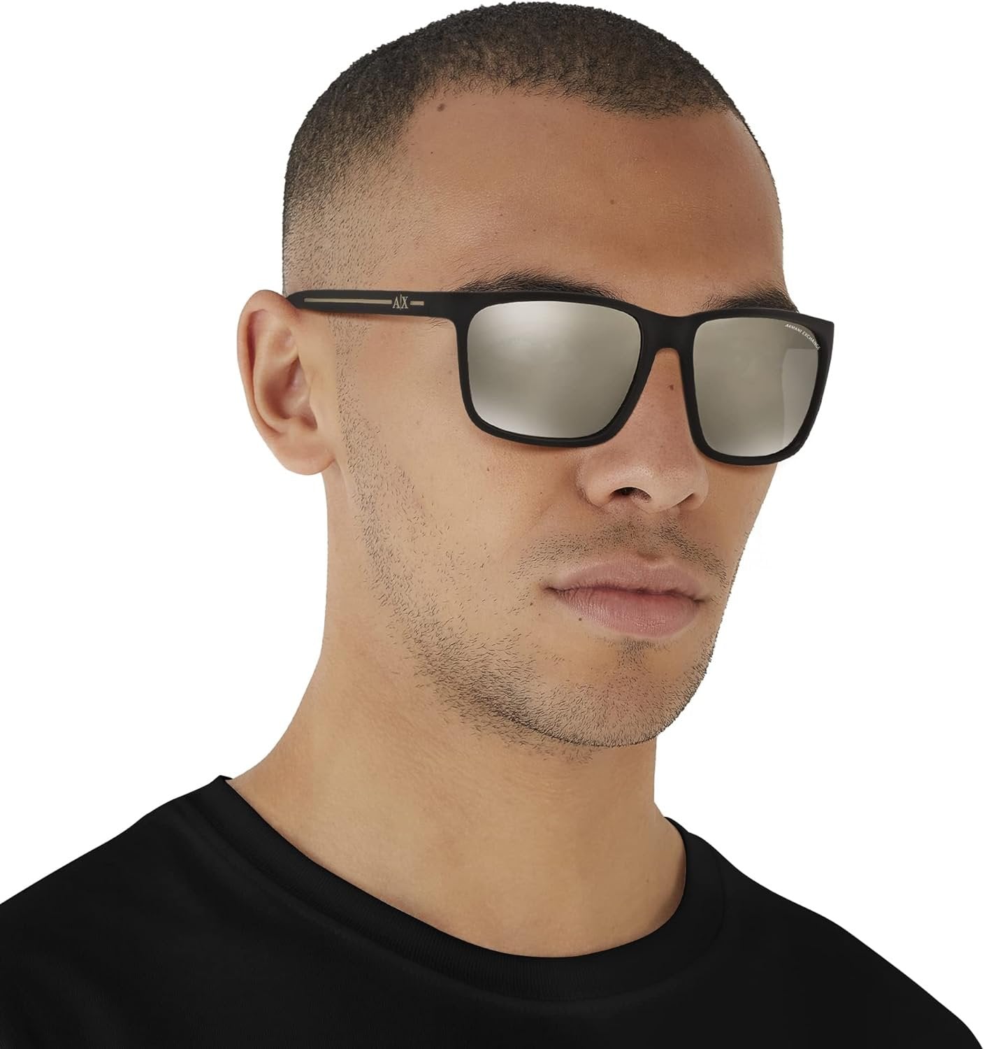 A|X ARMANI EXCHANGE AX4041SF 8062/5A 58mm Low Bridge Fit Square Sunglasses