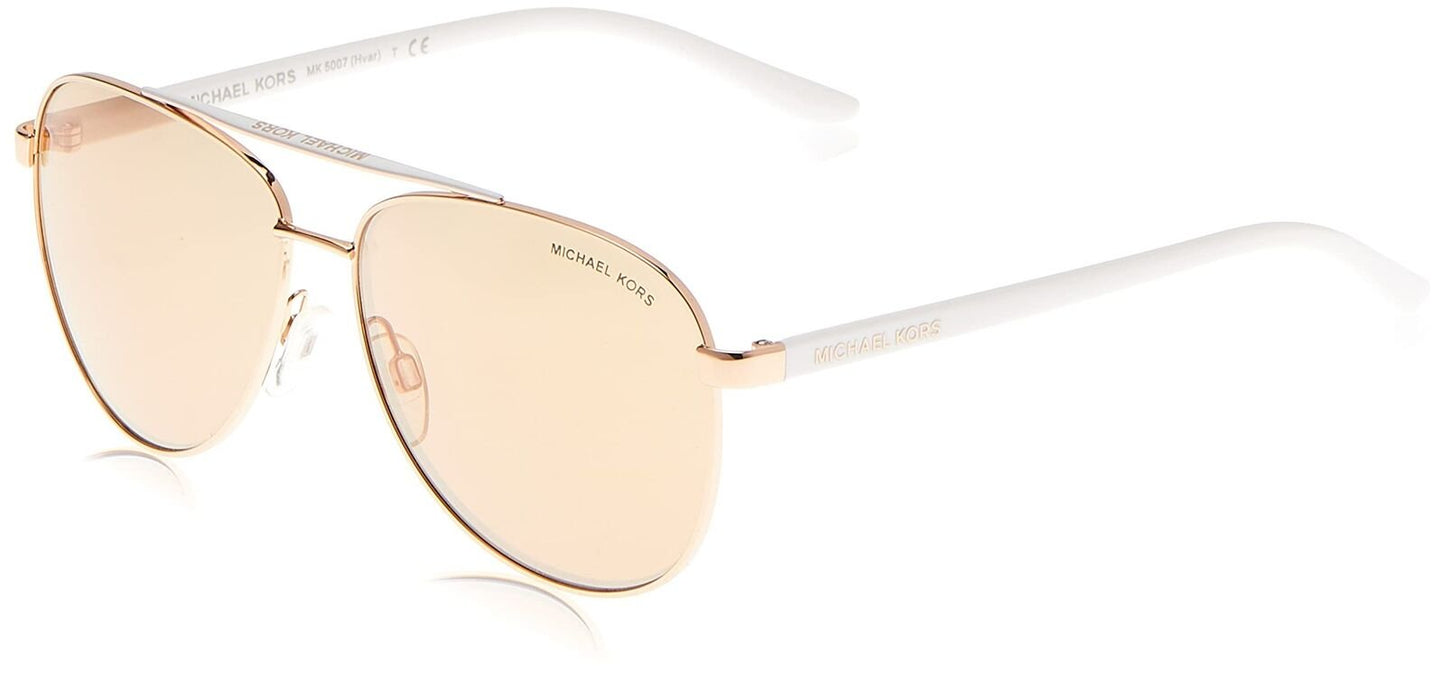 Michael Kors MK5007 1080R1 Rose Gold Hvar Pilot Sunglasses Lens Category 2 Lens