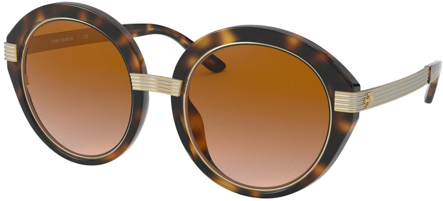 Tory Burch TY9060U 183113 Women's Sunglasses Dark Tortoise/Dark Brown Gradient 54