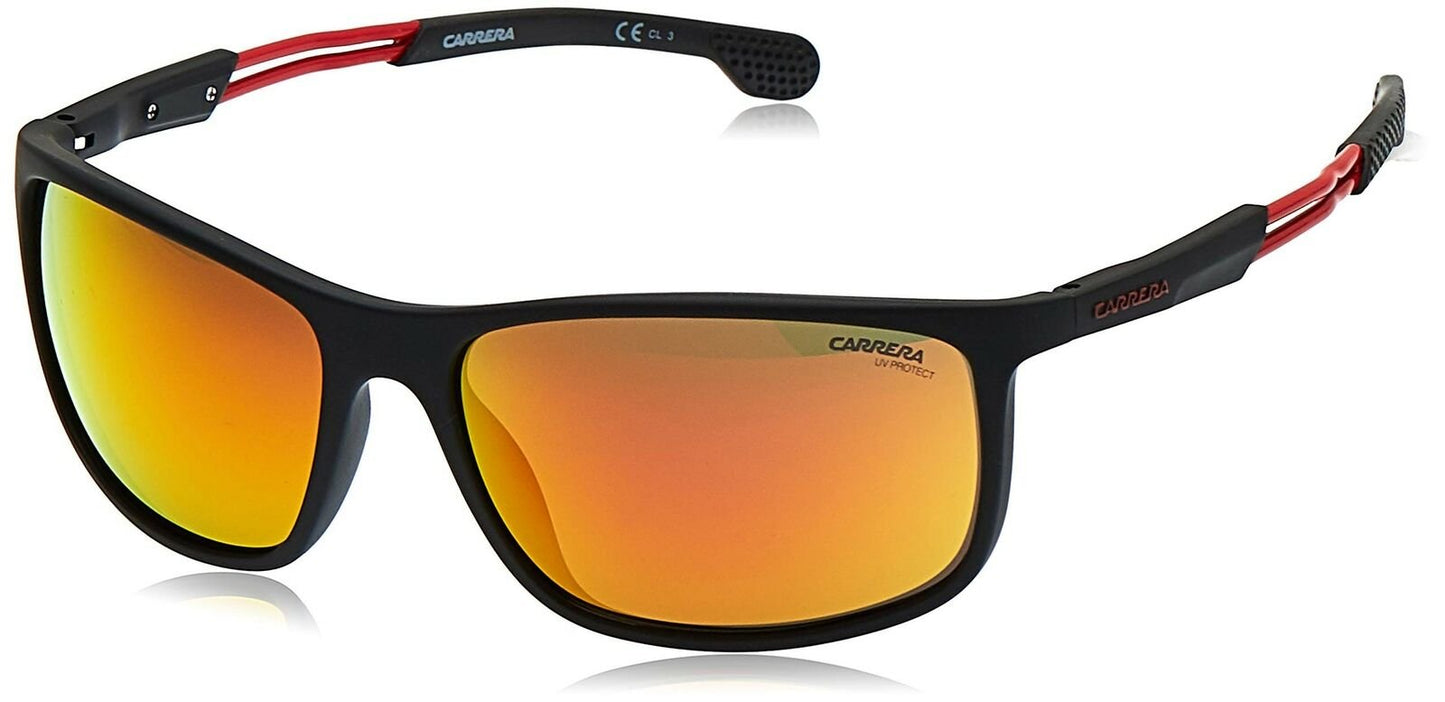 Carrera 4013/S Black/Orange Lens Mirror Sunglasses, 62/17/130
