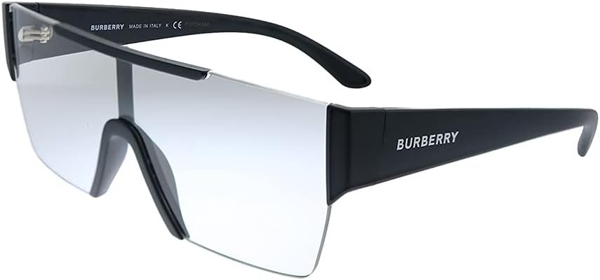 BURBERRY BE4291 34641W Matte Black Plastic Rectangle Glasses Clear Lens