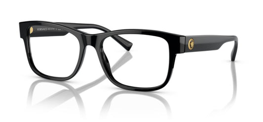 Versace VE3266 Eyeglass Frames GB1-55 - Black VE3266-GB1-55