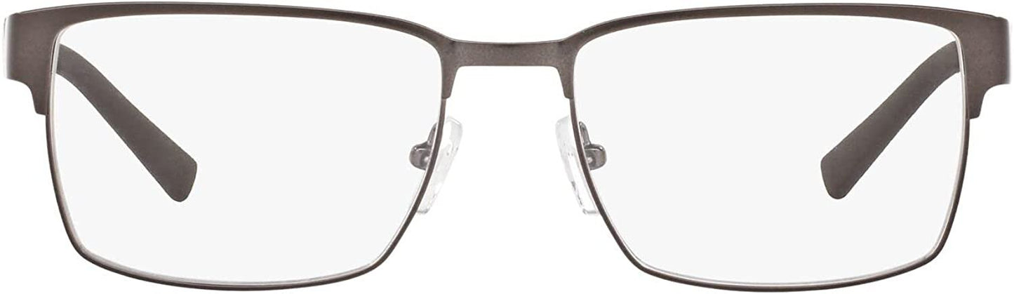 A|X Armani Exchange Men's AX1019 6089 54mm Metal Square Eyeglass Frames,