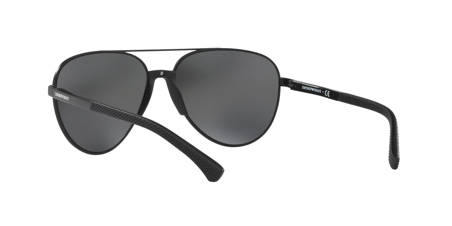 Emporio Armani Men's EA2059 320387 61mm Sunglasses, Matte Black/Grey