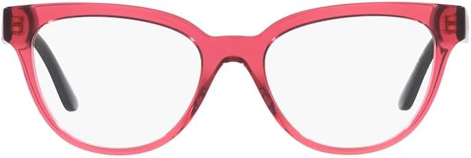 Versace VE 3315 5357 54mm Transparent Red Plastic Cat-Eye Eyeglasses