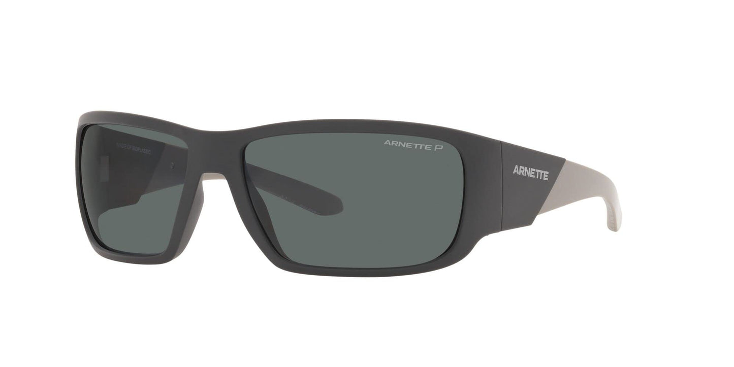 ARNETTE 0AN4297 281081 64MM Man Sunglasses Matte Dark Grey Frame Polarized Grey lenses