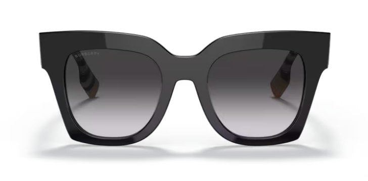 BURBERRY BE4364 39428G 49mm Kitty Black Grey Gradient Sunglasses