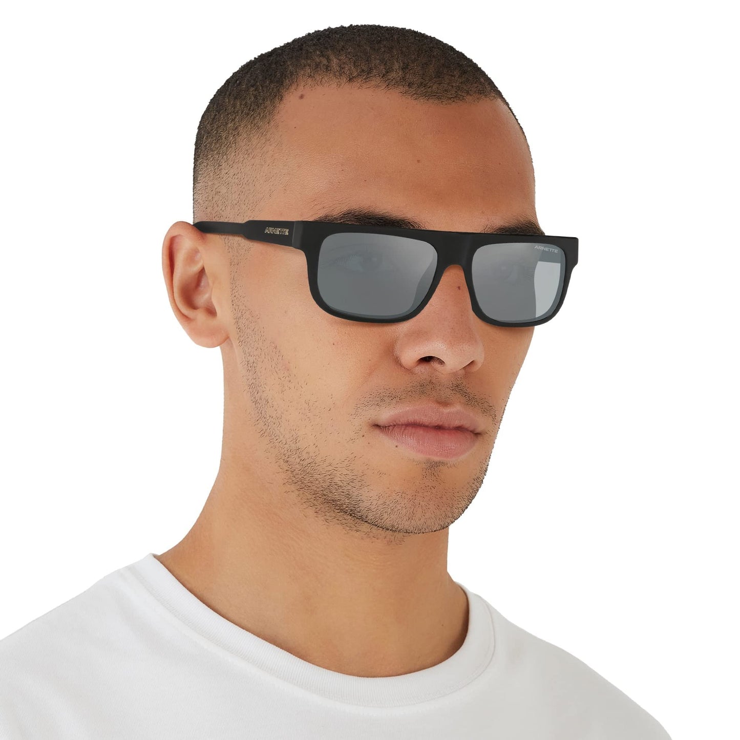 ARNETTE 0AN4278 12006G 55mm Man Sunglasses Black Frame, Grey Mirror Black Lenses