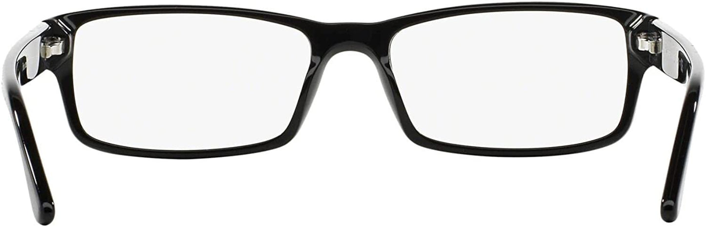 Polo Ralph Lauren Men's PH2065 Eyewear Frames, Shiny Black/Demo Lens, 54 mm