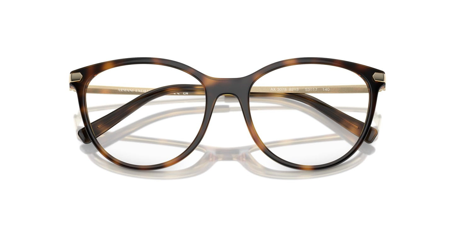 A|X ARMANI EXCHANGE Women's Ax3078 8213 53mm Cat Eye Eyewear Frames