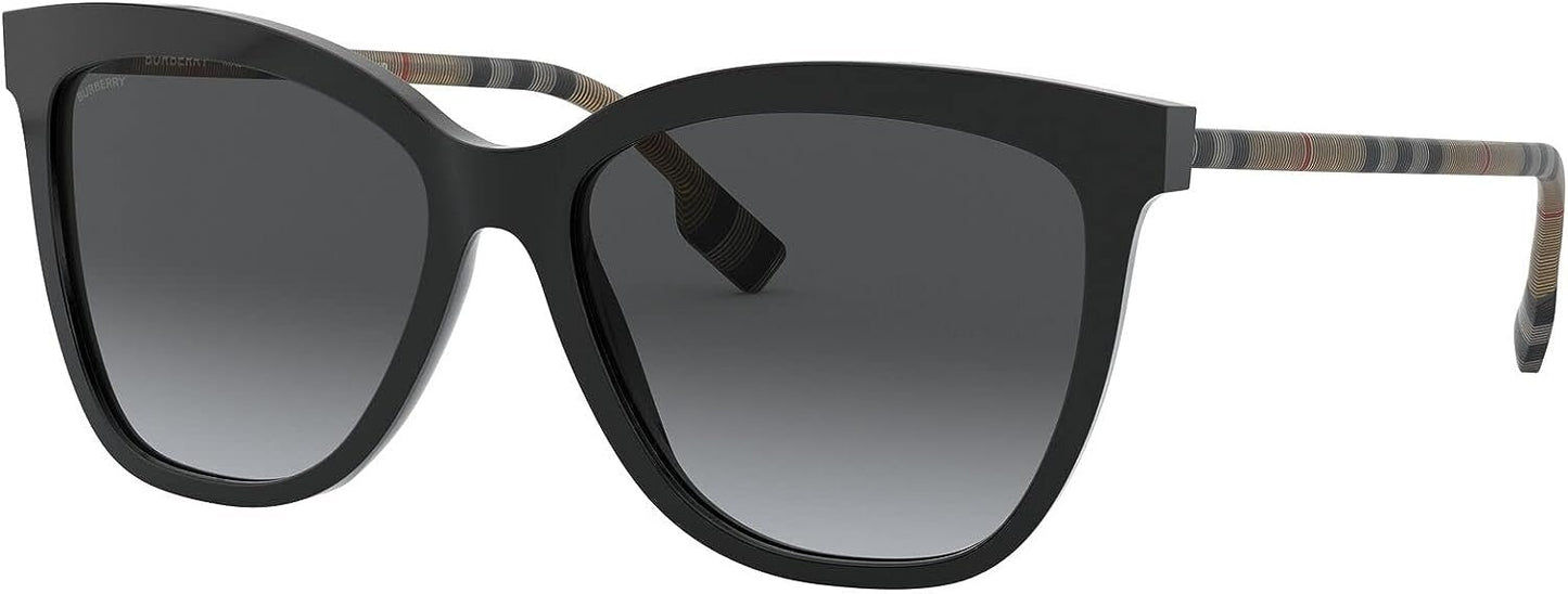 BURBERRY Clare BE4308 3853T3 Black Square Sunglasses Black Polarized Lens