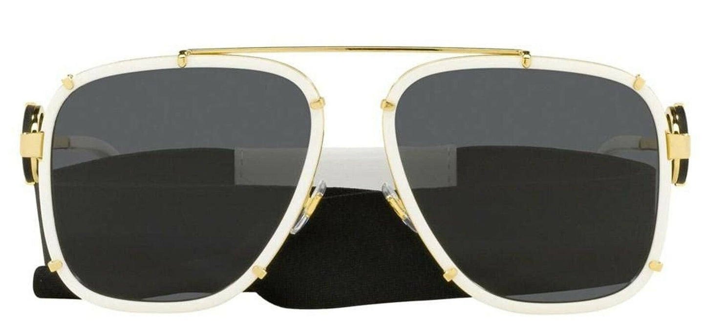 Versace VE2233 Sunglasses (147187) White/Dark Gray 60mm