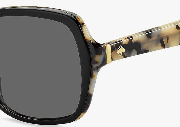 kate spade new york Women's Karalyn/S Square Black Havana Polarized Sunglasses