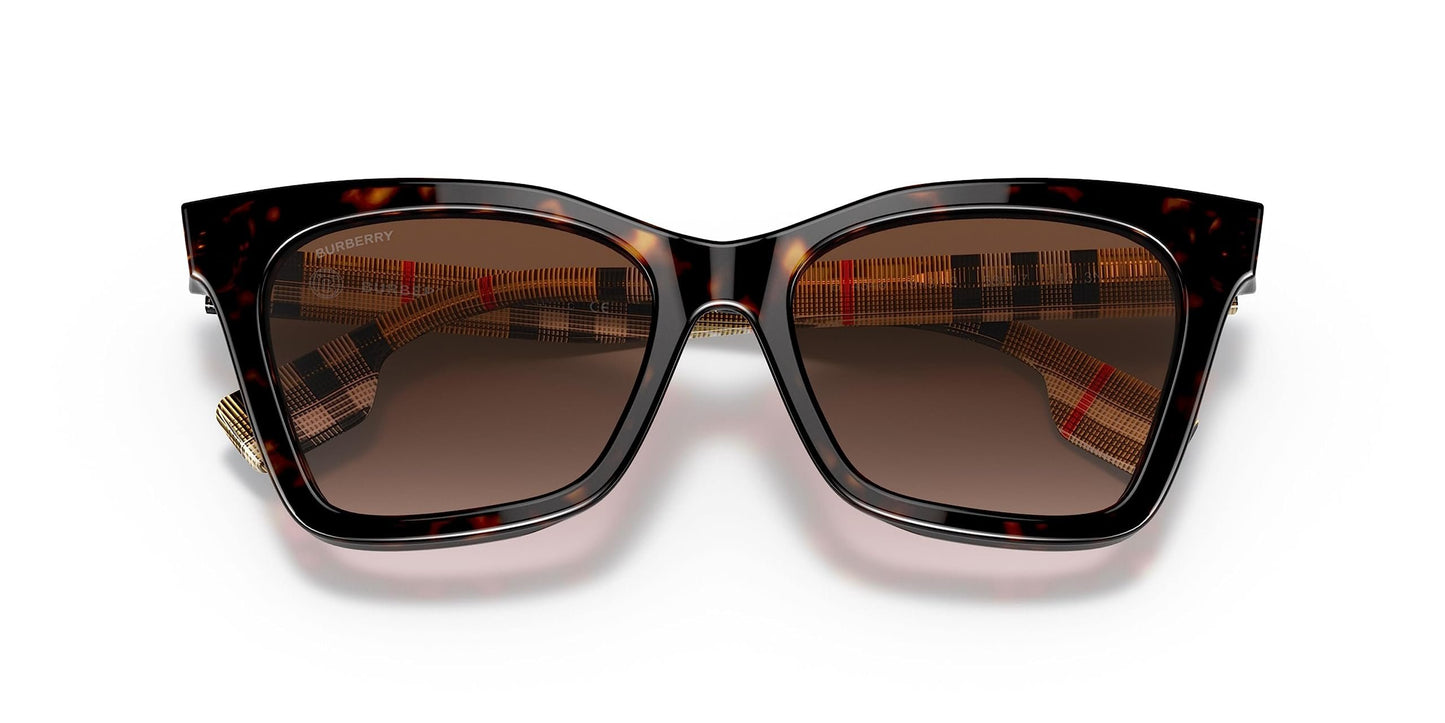 BURBERRY BE4346 394313 53mm Dark Havana Sunglasses