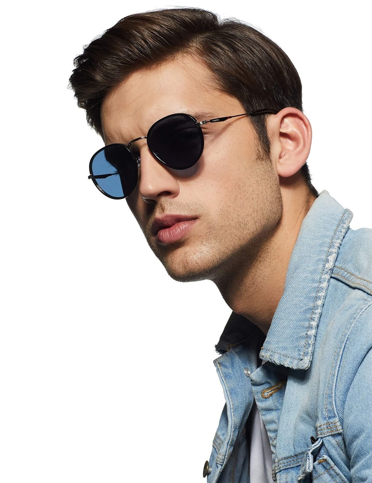 Carrera 151/S Sunglasses 0DOH-KU-5221 Palladium Blue Frame, Blue Avio Lenses