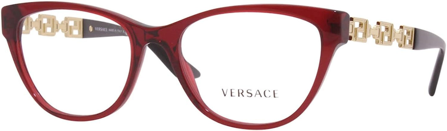 Versace VE 3292 388 54mm Bordeaux Transparent Eyeglasses