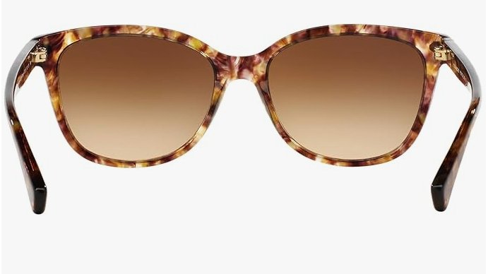 Coach Sunglasses HC8132 528713 57mm Light Brown Confetti Tortoise/Brown Gradient