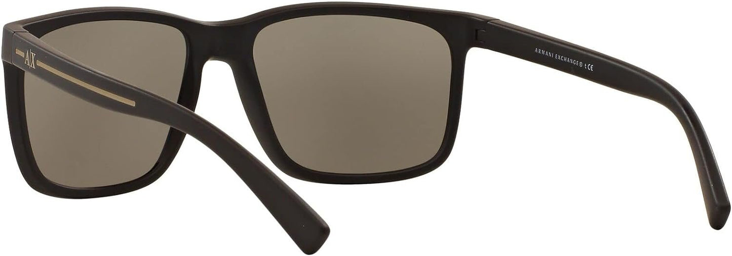 A|X ARMANI EXCHANGE AX4041SF 8062/5A 58mm Low Bridge Fit Square Sunglasses