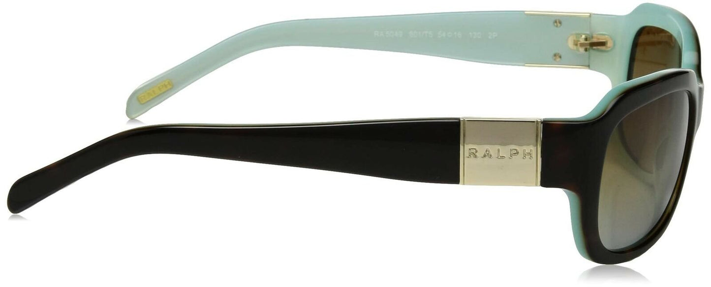 Ralph by Ralph Lauren Women's RA5049 Square Sunglasses, Polarized Lt Tortoise
