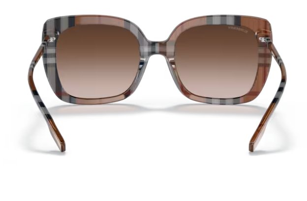 BURBERRY BE4323 400513 54mm Caroll Check Brown Gradient Brown Sunglasses