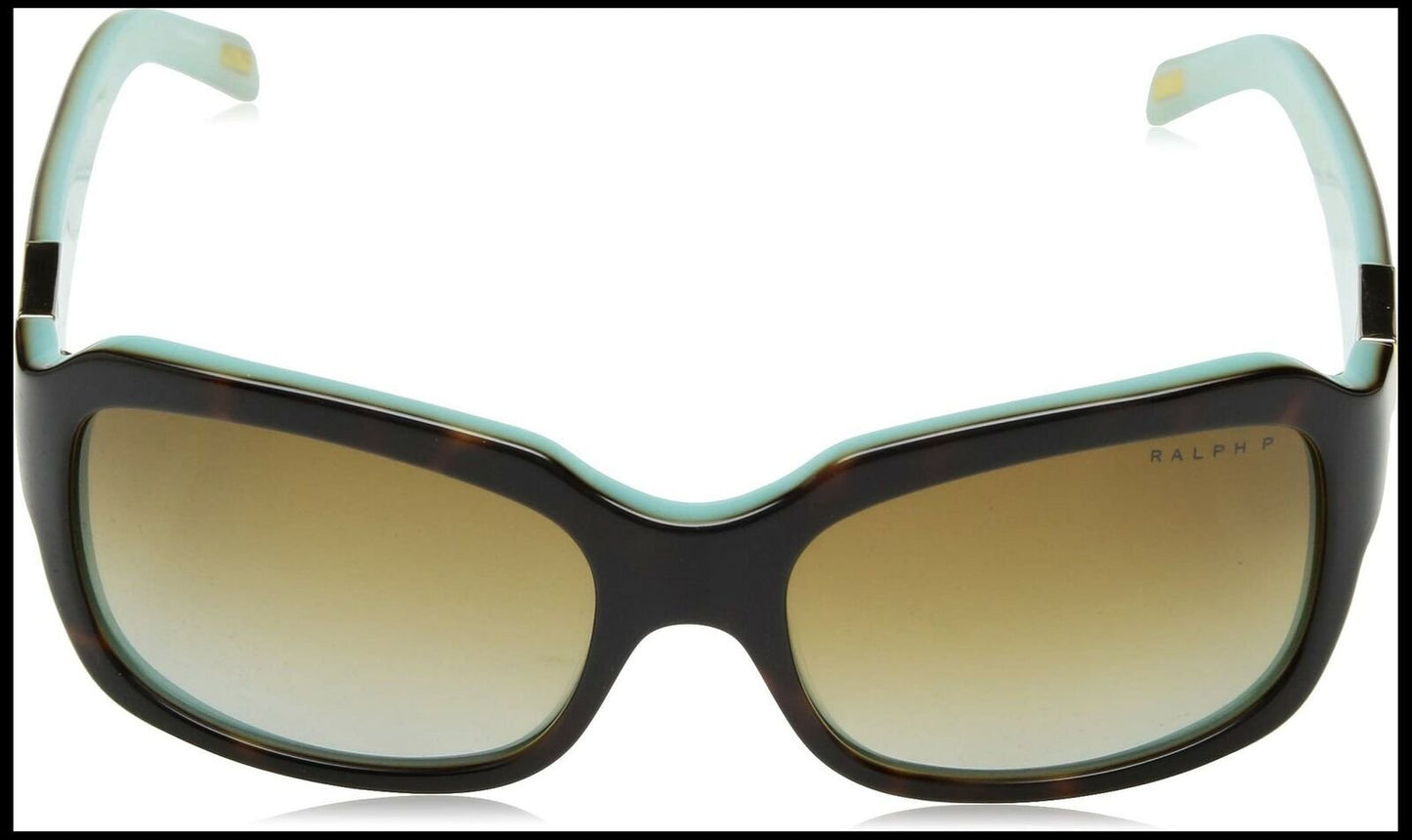 Ralph by Ralph Lauren Women's RA5049 Square Sunglasses, Polarized Lt Tortoise