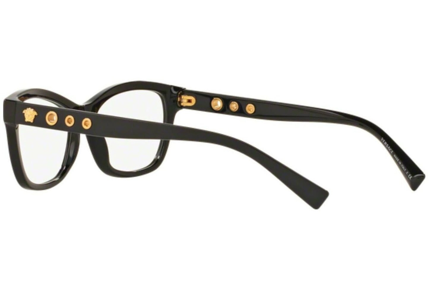 Versace VE3225 GB1-52 Black Eyeglass Frames- 52mm Lens Diameter