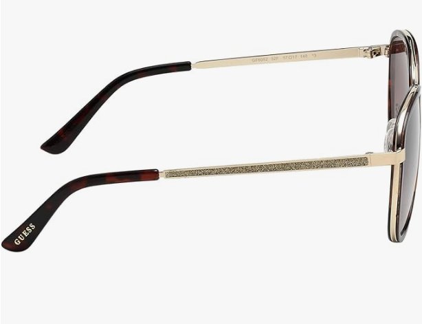 GUESS GF6052/S 32F 57mm Tortoise/Gold/Brown Gradient/Light Flash Lens