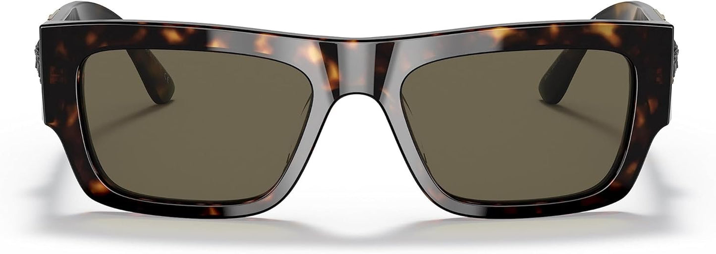 Versace 0VE4416U 108/3 53mm Sunglasses Havana Frame, Brown Lenses,