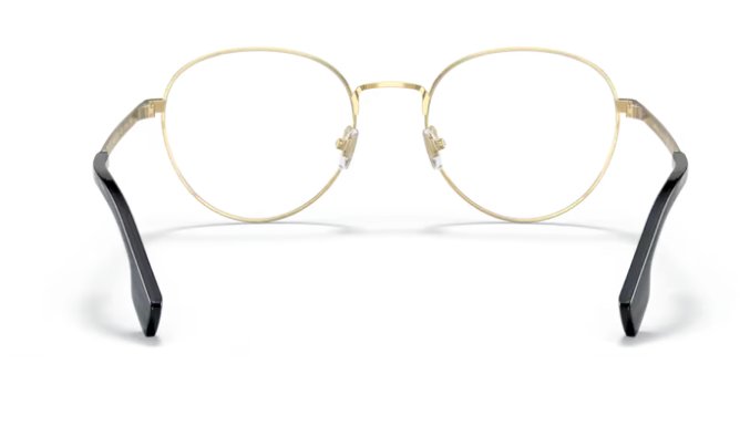 Versace VE 1279 1002 53mm Gold Metal Round Eyeglasses