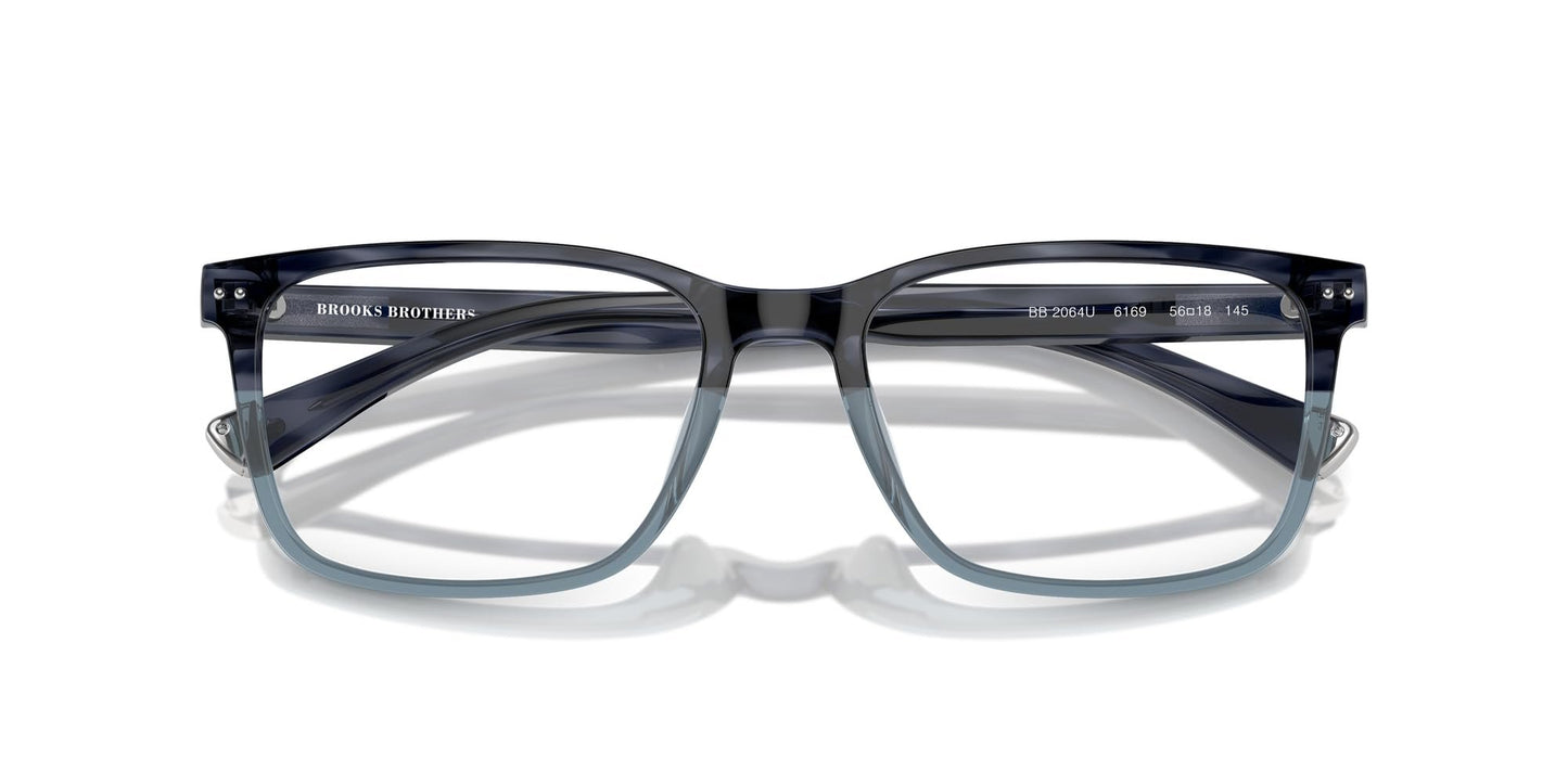 Brooks Brothers Men's BB2064U 6169 54mm Universal Fit Rectangular Eyewear Frames