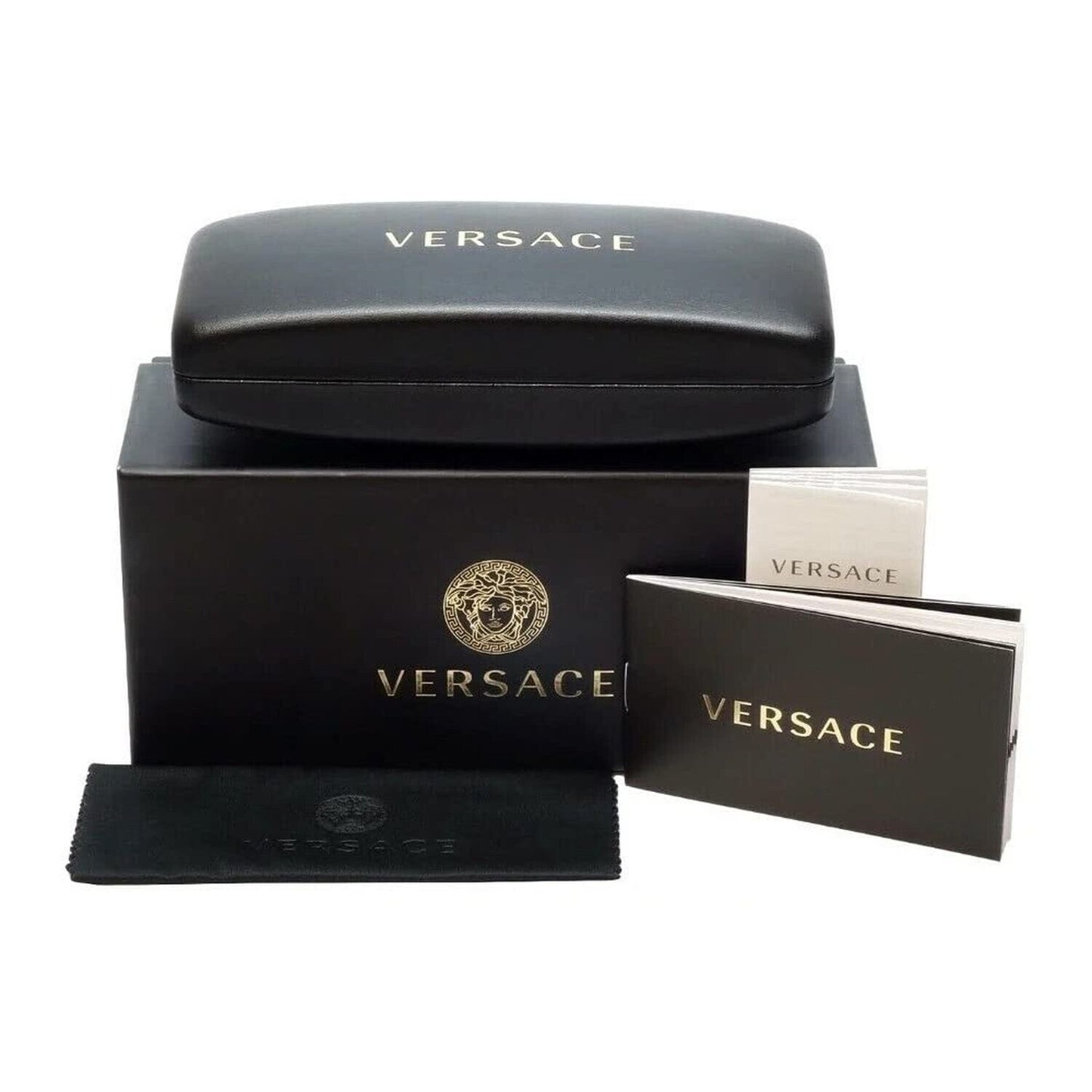 Versace VE4403 Black Sunglasses Frame/Dark Grey Lens