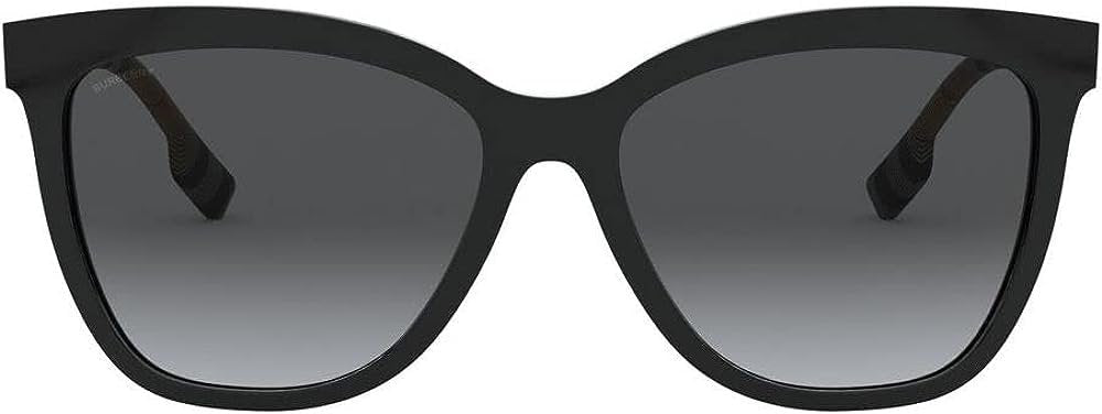 BURBERRY Clare BE4308 3853T3 Black Square Sunglasses Black Polarized Lens