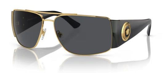 Versace Men's Sunglasses Gold/Black/Grey 0VE2163 100287
