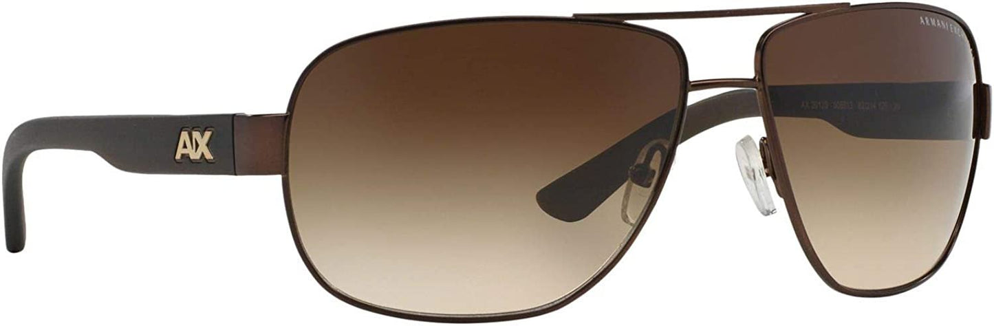 A|X Armani Exchange Men's AX2012S 605813 Rectangular Metal Sunglasses