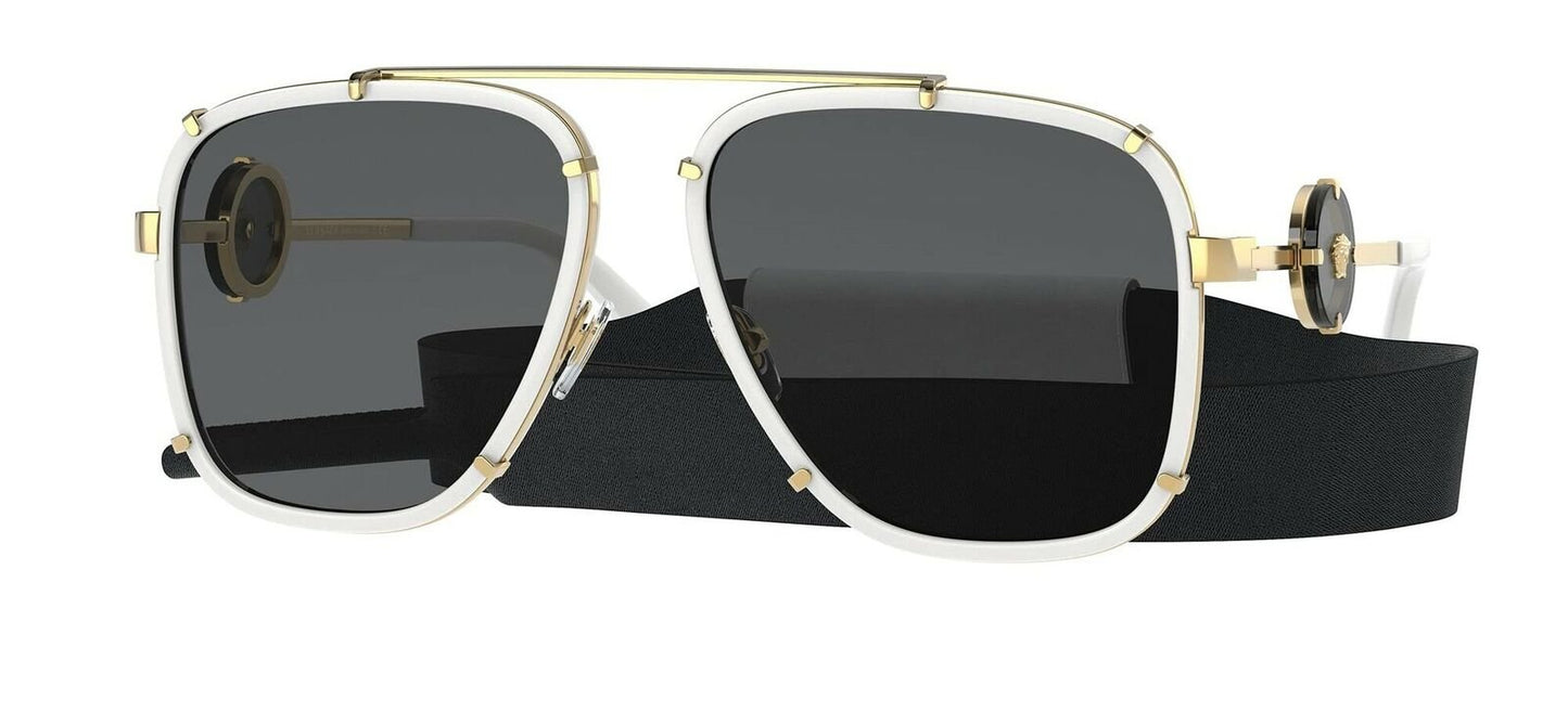 Versace VE2233 Sunglasses (147187) White/Dark Gray 60mm