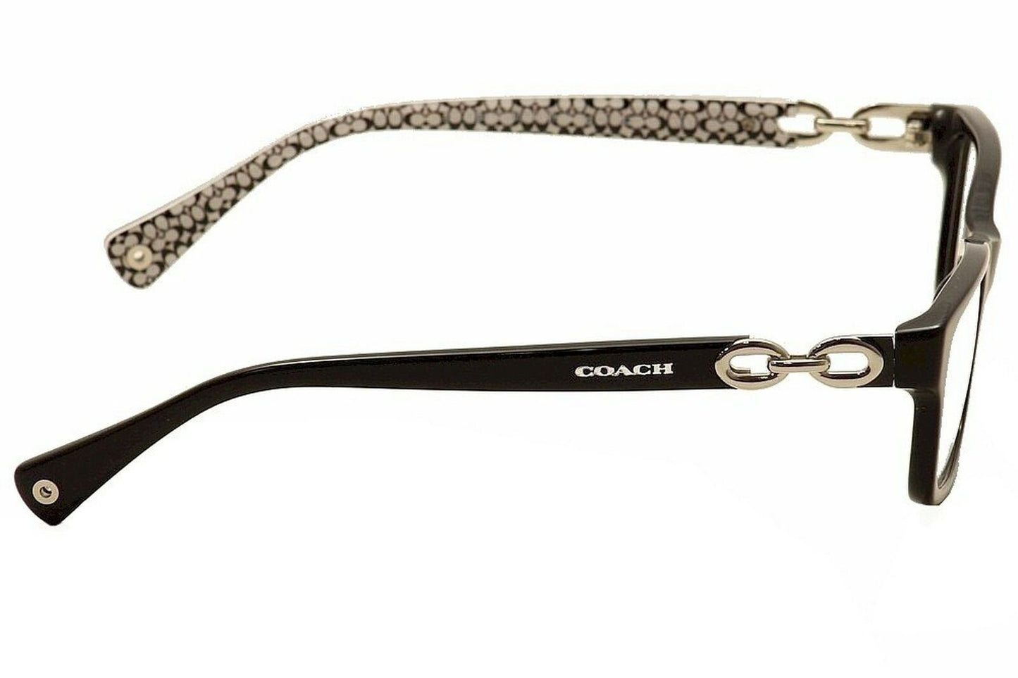Coach Women's HC6052 Eyeglasses Black/Black White Sig C 54mm