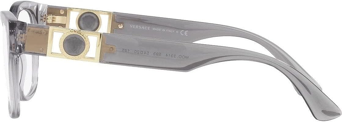 Versace VE 3314 593 52mm Transparent Grey Eyeglasses