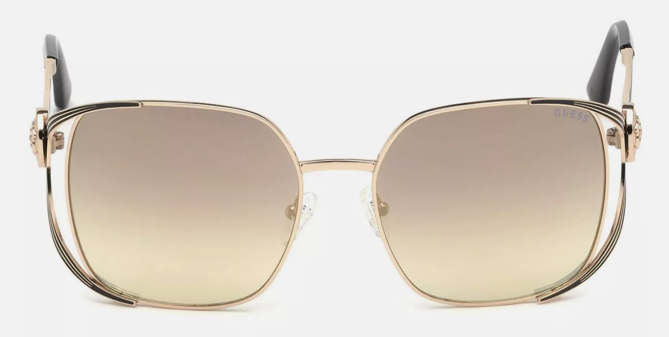 GUESS GU7626/S 33C Women's Vera Square Gold/Mirrored Sunglasses