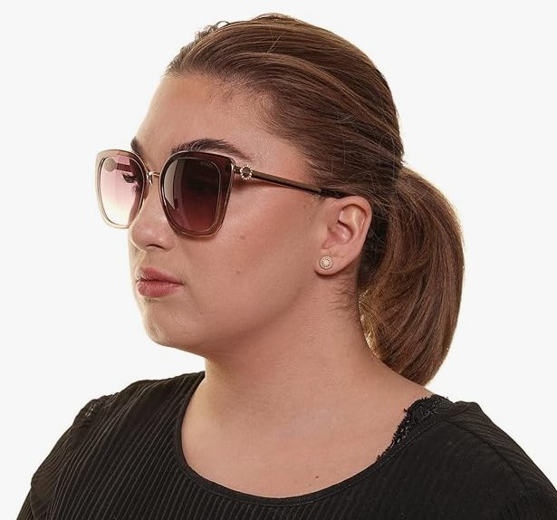 GUESS GF6124/S 28T 54mm Transparent Pink Sunglasses