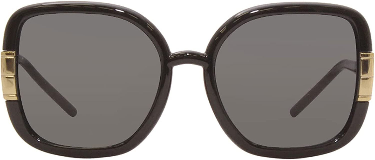Tory Burch TY9063U Women's Sunglasses Black/Solid Dark Grey 56