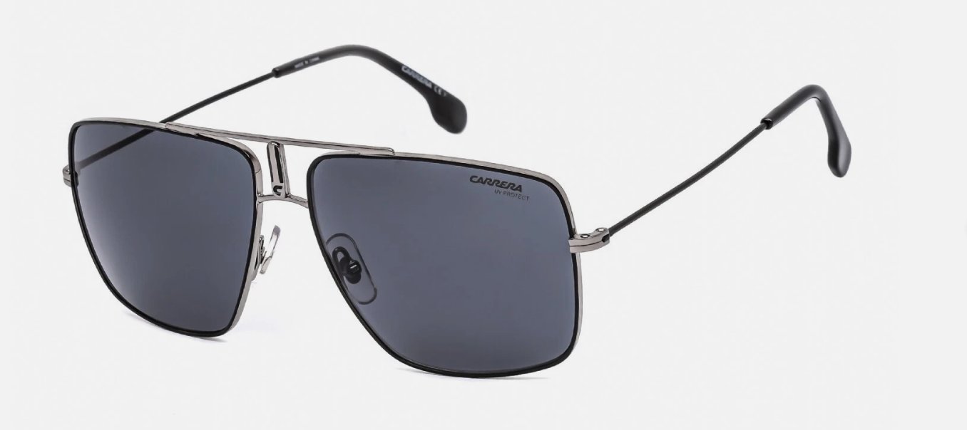 Carrera Classico 1006/S TI7 60-14-150 IR Ruthenium Matte Black Sunglasses